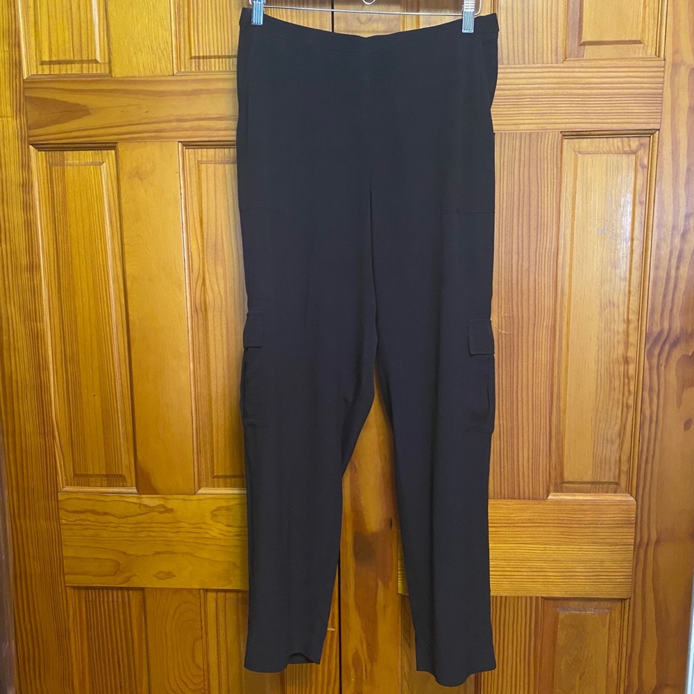Tahari black flowy dressy pants